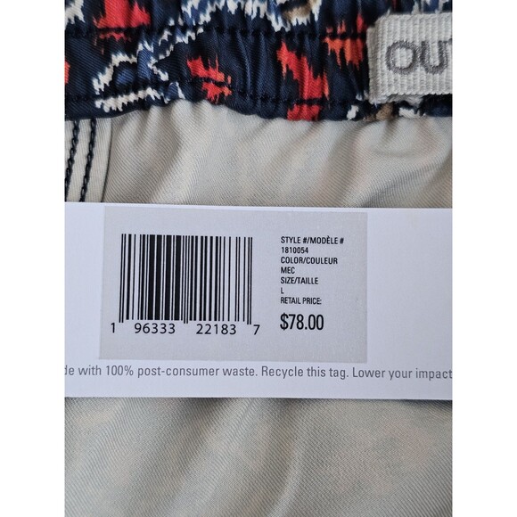 Outerknown Nomadic Volley Shorts Mens Large Hybrid Unlined Swim Trunks Printed - Picture 3 of 15